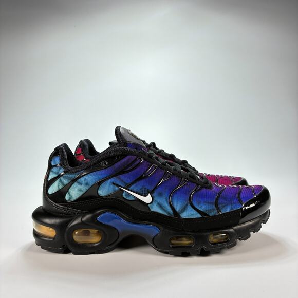 Nike Air Max Plus TN Black Blue 25th Anniversary FV0393-001 Youth Boys Size 4.5 - Picture 1 of 10